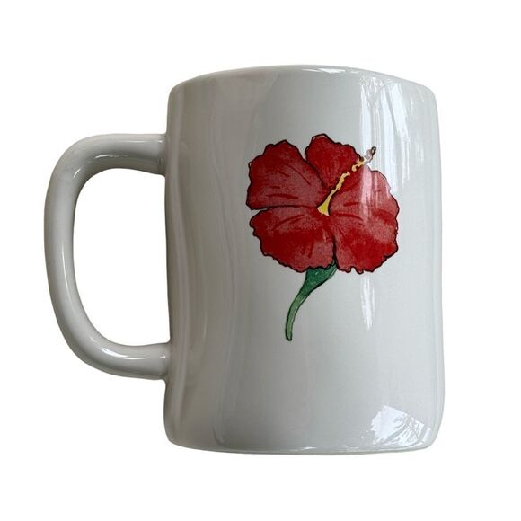 Rae Dunn Coffee Mug Keep Palm and Summer On (Ivory with Black Lettering) NWOT - Picture 2 of 9